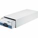 Stor/Drawer® Steel Plus™ - Check - Internal Dimensions: 9.25" Width x 23.25" Depth x 4.38" Height - External Dimensions: 10.5" Width x 25.3" Depth x 5.3" Height - Medium Duty - Stackable - Steel, Plastic - White, Blue - For File - Recycled - 12 