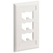 PANDUIT Mini-Com Classic 6-Port Faceplate - 6 x Socket(s) - 1-gang - White