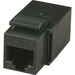 Black Box Cat.5e UTP Modular Coupler - 1 Pack - 1 x RJ-45 Network Female - 1 x RJ-45 Network Female - Black