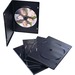 Verbatim CD/DVD Black Video Trimcases - 50pk - 7.5" Height x 5.3" Width x 0.3" Depth - Black