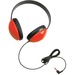 Califone Kids Wired Headphone - Stereo 3.5mm Plug Red