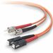 Belkin Fiber Optic Duplex Patch Cable - ST Male - SC Male - 6.56ft - Orange