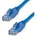 StarTech.com 7ft CAT6 Ethernet Cable - Blue Snagless Gigabit - 100W PoE UTP 650MHz Category 6 Patch Cord UL Certified Wiring/TIA - 7ft Blue CAT6 Ethernet cable delivers Multi Gigabit 1/2.5/5Gbps & 10Gbps up to 160ft - 650MHz - Fluke tested to ANSI/TIA-568