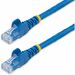 StarTech.com 3ft CAT6 Ethernet Cable - Blue Snagless Gigabit - 100W PoE UTP 650MHz Category 6 Patch Cord UL Certified Wiring/TIA - 3ft Blue CAT6 Ethernet cable delivers Multi Gigabit 1/2.5/5Gbps & 10Gbps up to 160ft - 650MHz - Fluke tested to ANSI/TIA-568