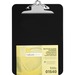 Nature Saver Recycled Plastic Clipboards - 1" Clip Capacity - 8 1/2" x 12" - Heavy Duty - Plastic - Black - 1 Each