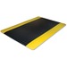 Genuine Joe Safe Step Anti-Fatigue Floor Mats - Warehouse, Factory - 36" (914.40 mm) Length x 24" (609.60 mm) Width - Black, Yellow - 1Each