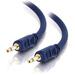C2G 6ft Velocity 3.5mm M/M Mono Audio Cable - Mini-phone Male - Mini-phone Male - 6ft - Blue