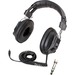 Califone Mono/Stereo Headphone - Wired with Mic Black 3.5mm Plug