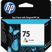 HP 75 (CB337WN) Original Ink Cartridge - Color - Inkjet - 210 Pages - 1 Each