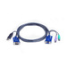 Aten PS/2 to USB Intelligent KVM Cable - HD-15 Male, Type A Male USB - HD-15 Female, mini-DIN (PS/2) Male - 19.8ft