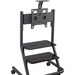 Chief Storage Display Mobile Cart - Black - 29.5" Width x 18" Depth