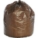 SKILCRAFT 8105-01-183-9769 Heavy Duty Plastic Trash Bag - 33 gal - 33" Width x 39" Length - Low Density - Dark Brown - Plastic, Resin - 125/Box - Office Waste