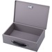 Sparco All-Steel Insulated Cash Box - Steel - Gray - 3.75" (95.25 mm) Height x 12.75" (323.85 mm) Width x 8.25" (209.55 mm) Depth