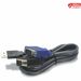 TRENDnet USB VGA KVM Cable,15 Feet, TK-CU15, Connect with TRENDnet KVM Switches, USB Keyboard/Mouse Cable and Monitor Cable - 15ft USB/VGA KVM cable