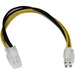 StarTech.com 8in ATX12V 4 Pin P4 CPU Power Extension - For Power Supply - 8" Cord Length - 1