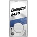 Energizer 2430 Lithium Coin Battery, 1 Pack - For Multipurpose - 3 V DC - 290 mAh - Lithium (Li) - 1 Each