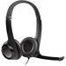 Logitech Padded H390 USB Headset - Stereo - USB - Wired - 20 Hz - 20 kHz - Over-the-head - Binaural - Circumaural - 8 ft Cable - Noise Cancelling Microphone - Black, Silver