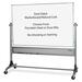 Balt Reversible Porcelain/Cork Easel Board - 72" (6 ft) Width x 48" (4 ft) Height - Anodized Aluminum Frame - Assembly Required - 1 Each