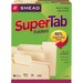 Smead SuperTab 1/3 Tab Cut Letter Recycled Top Tab File Folder - 8 1/2" x 11" - 3/4" Expansion - Top Tab Location - Assorted Position Tab Position - Manila - Manila - 10% Recycled - 100 / Box