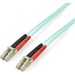 StarTech.com 2m Fiber Optic Cable - 10 Gb Aqua - Multimode Duplex 50/125 - LSZH - LC/LC - OM3 - LC to LC Fiber Patch Cable - LC Male - LC Male - 6.56ft - Aqua