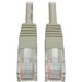 Tripp Lite 2ft Cat5e / Cat5 350MHz Molded Patch Cable RJ45 M/M Gray 2' - 2ft - Gray