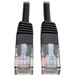 Tripp Lite 1ft Black Cat5e or Cat5 Molded 350Mhz RJ45 UTP Patch Cable 1' - 1ft - Black