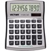 Victor 11003A Mini Desktop Calculator - Large Display, Angled Display, Dual Power, Independent Memory, Environmentally Friendly, Battery Backup - Battery/Solar Powered - Battery Included - 1.1" x 4.5" x 5" x 5" - Black, Silver - Plastic - 1 Each