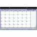 Blueline Monthly Compact Desk Pad/Wall Calendar - Monthly - 1 Year - January 2024 - December 2024 - 1 Month Single Page Layout - 17 3/4" x 10 7/8" Sheet Size - 2 x Holes - Chipboard - Desk Pad - Blue, Green - Chipboard - Tear-off - 1 Each