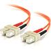 C2G 1m SC-SC 50/125 OM2 Duplex Multimode PVC Fiber Optic Cable (USA-Made) - Orange - Fiber Optic for Network Device - SC Male - SC Male - 50/125 - Duplex Multimode - OM2 - USA-Made - 1m - Orange