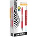 Zebra Pen Sarasa Dry X20 Gel Retractable Pens - Fine Pen Point - 0.5 mm Pen Point Size - Retractable - Red Gel-based Ink - Transparent, Red Barrel - 1 Each