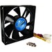 Vantec Thermoflow Case Fan - 3.62" Maximum Fan Diameter - 437.6 gal/min Maximum Airflow - 3100 rpm - Dual Ball Bearing - Retail