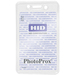 Brady Vertical Top-Load Proximity Card Badge Holder with Slot/Chain Holes - 4.45" x 2.68" - Vinyl - 100 / Pack - Clear
