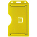 Brady Colored Molded Rigid Two-Sided Multi-Card Holder - 4.25" x 2" - Plastic - Yellow