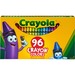 Crayola Built-in Sharpener 96 Count Crayons - Assorted - 96 / Box
