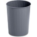 Safco Fire-safe Steel Round Wastebasket - 5.88 gal Capacity - Round - 14" Height x 13" Diameter - Steel - Charcoal - 1 / Each