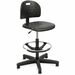 Safco Soft Tough Economy Workbench Drafting Chair - Black Foam, Polyurethane Seat - Foam Back - 5-star Base - Black - 1 Each