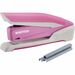 Bostitch InCourage Spring-Powered Antimicrobial Desktop Stapler - 20 of 20lb Paper Sheets Capacity - 210 Staple Capacity - Full Strip - Pink, White