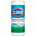 Clorox Disinfecting Cleaning Wipes - Bleach-Free - Ready-To-Use Wipe - Fresh Scent - 35 / Canister - 1 Each - Green