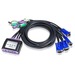 Aten CS64A 4-Port PS/2 KVM Switch - 4 x 1 - 4 x mini-DIN (PS/2) Keyboard, 4 x mini-DIN (PS/2) Mouse, 4 x HD-15 Video