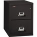 FireKing Insulated Two-Drawer Vertical File - 20.8" x 31.5" x 27.8" - 2 x Drawer(s) for File - Legal - Vertical - Drill Resistant, Scratch Resistant, Pick Resistant Lock, Fire Proof - Black - Chrome - Steel