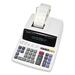 Sharp Calculators EL2607RIII Desktop Calculator - Dual Color Print - 3.5 lps - Easy-to-read Display - 12 Digits - Fluorescent - AC Supply Powered - 0.3" x 8.7" x 12.9" - White - 1 Each