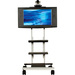 Avteq RPS-400 Display Stand - 20" to 42" Screen Support - 200 lb Load Capacity - 1 x Shelf(ves) - 61" Height x 24" Width x 21" Depth - Powder Coated - Steel
