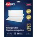 Avery® Easy Peel(R) Return Address Labels, Sure Feed(TM) Technology, Permanent Adhesive, 1/2" x 1-3/4" , 2,000 Labels (5267) - 1/2" Height x 1 3/4" Width - Permanent Adhesive - Rectangle - Laser - White - Paper - 80 / Sheet - 25 Total Sheets - 2000 To