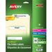 Avery Filing Labelswith TrueBlock" Technology for Laser and Inkjet Printers, ?" x 3-7/16" , Green - 2/3" Height x 3 7/16" Width - Permanent Adhesive - Rectangle - Laser, Inkjet - Green - Paper - 30 / Sheet - 600 Total Label(s) - 600 / Pack