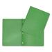 Hilroy Letter Recycled Report Cover - 8 1/2" x 11" - 3 Fastener(s) - Leatherine - Green - 1 Each