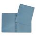 Hilroy Letter Recycled Report Cover - 8 1/2" x 11" - 3 Fastener(s) - Leatherine - Light Blue