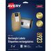 Avery® Mailing Label - 4" x 2" Length - Permanent Adhesive - Rectangle - Inkjet - White - 100 / Pack - Smudge Proof, Jam-free, Write-on Label