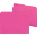 Smead Colored Top Tab File Folder - Letter - 8 1/2" x 11" Sheet Size - 1/2 Tab Cut - Paper - Dark Pink - Recycled - 100 / Box