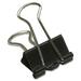 ACCO Mini Foldback Binder Clips 1/2 wide (1/4 capacity) - Mini - 0.50  (12.70 mm) Width - 0.3 Size Capacity - 12 / Box - Black, Silver