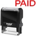 Trodat Self Inking Stamp - Custom Message Stamp - PAID - Red - 1 Each